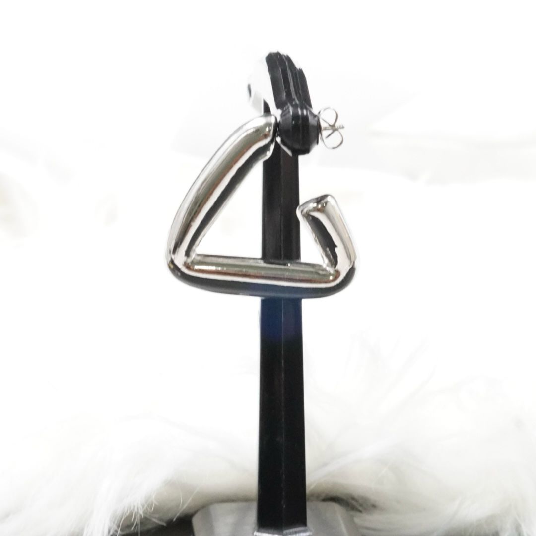 Miniatura 4 de ARETE TRIANGULO GRUESITO PLATEADO